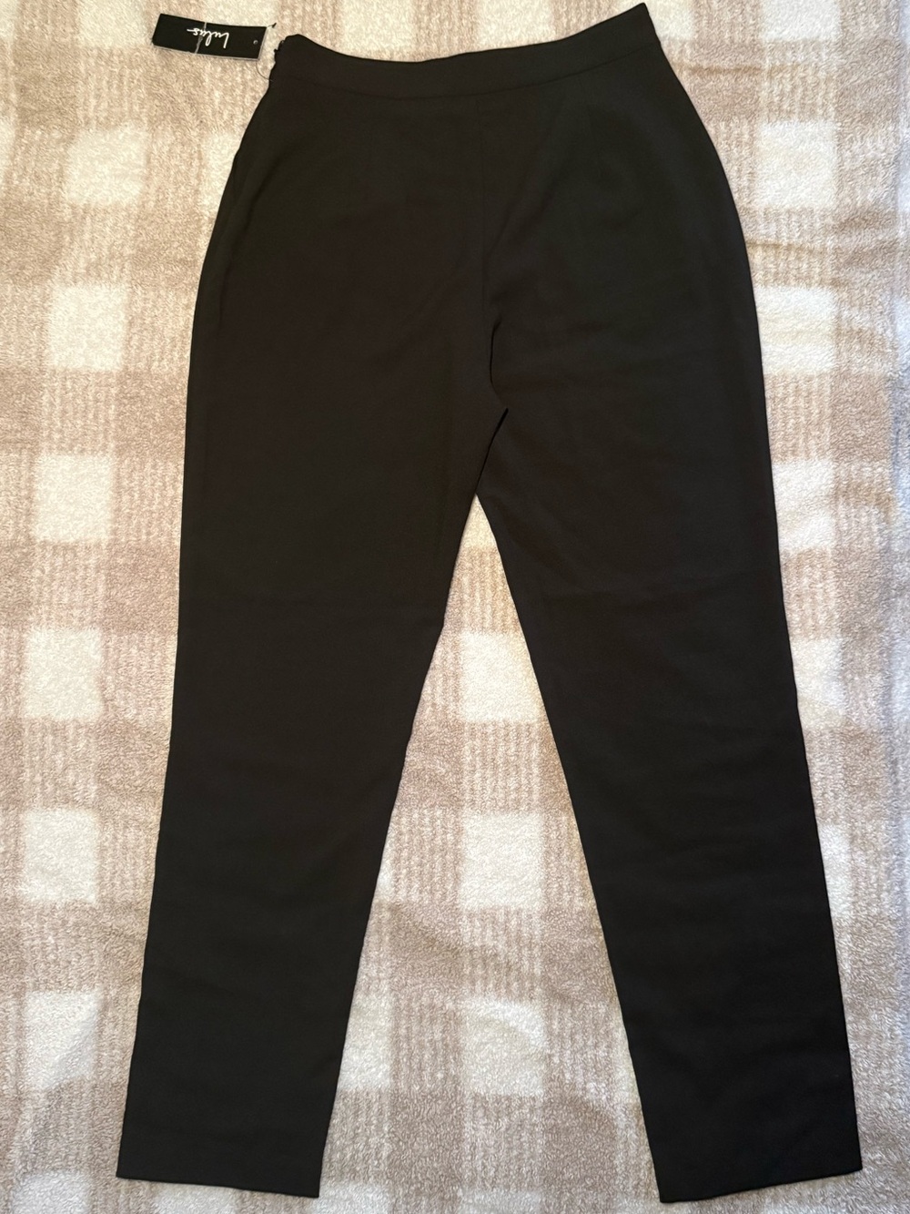 Lulu's Black Straight-Leg Ponte Pants